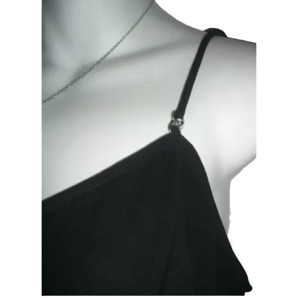 Jessica McClintock Gunne Sax Dress Vintage 90s Black Bling y2k Fairy Goth Witchy - Picture 8 of 15